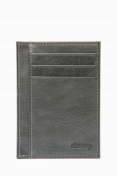 DAMY Θήκη για κάρτες από γνήσιο δέρμα 588c - Anthracite