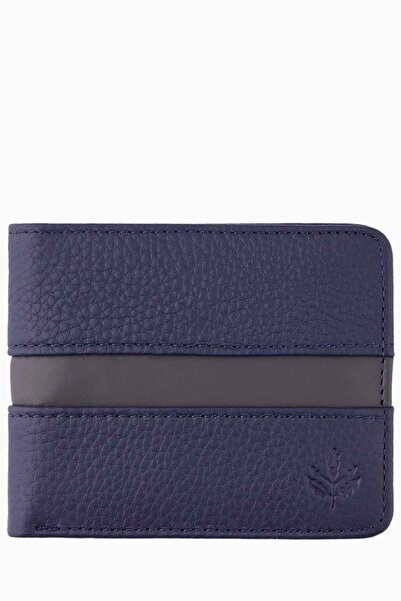 Fenerium-FB Genuine Leather Garnish Wallet (HA059TDS17-293) - Navy