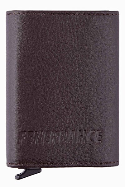 Fenerbahçe Genuine Leather Mechanized Magnet Wallet (HA059TDS07-632) - Brown