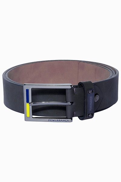 Fenerbahçe Δερμάτινη σουέτ αθλητική ζώνη Navy Blue - Ha097eds23