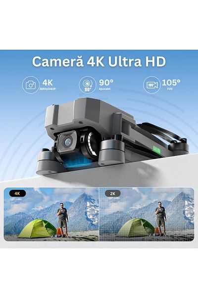 Velixo Hs440g Drone, 4k Camera, 5g Wifi, Gps, Auto Return, Eis, Follow Me, 24 Min Flight, Remote Control.