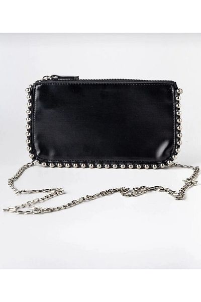 Mercan Γυναικεία τσάντα πορτοφολιού Studded - Cross Chain Strap