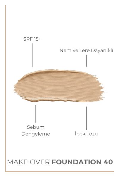 Sheida Maximum Concealer & Long Lasting Spf15 Liquid / Liquid Foundation - 40 ml - No:40