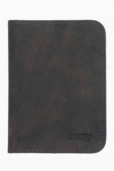 DAMY Genuine Leather Men's Card Holder 500cr - Anthracite