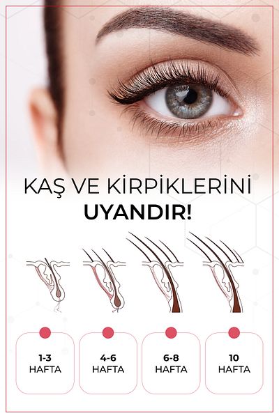 redCOS Eyebrow & Eyelash Strengthening Biotin+Peptide+Herbal Oil Complex Lengthening, Thickening and Anti-Shedding