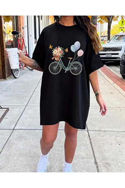 Pink Sky Women's Short Sleeve Crew Neck T-Shirt Dress