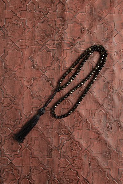 Saff Doğal Taş Certified Natural Obsidian 99 Rosary