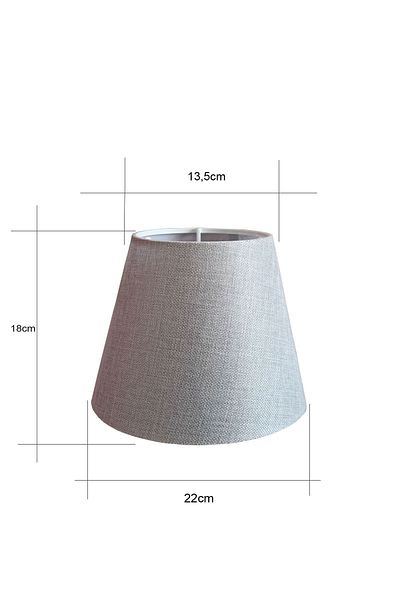 Eslight Light Gray Lampshade Head - 22CM Ek36