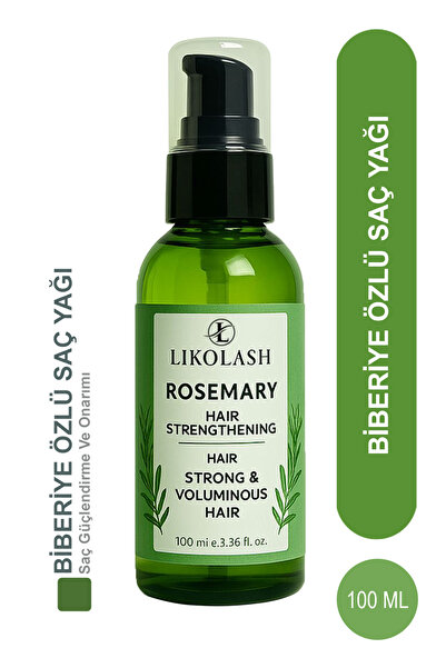 Likolash Biberiye Yağı Terapisi Saç Dökülmesi ve Yıpranmış Saçlar için Hızlı ...