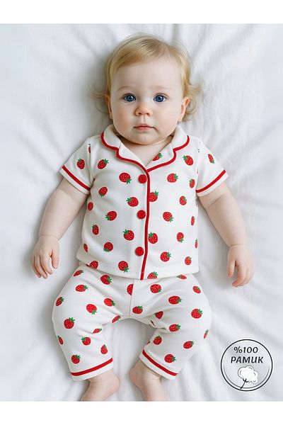 GizaKids 100% Cotton Short Sleeve Baby Kids Pajamas