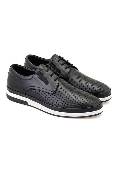Desa Ανδρικά δερμάτινα casual παπούτσια Celia Black