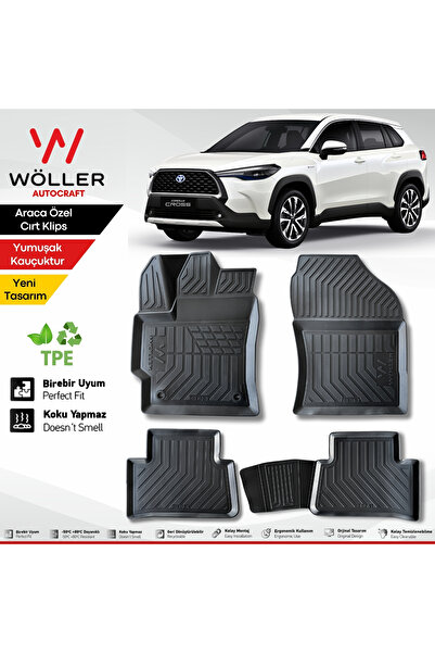 wöller Toyota Corolla Cross Paspas 2022 Sonrası Uyumlu 3d Havuzlu Paspas