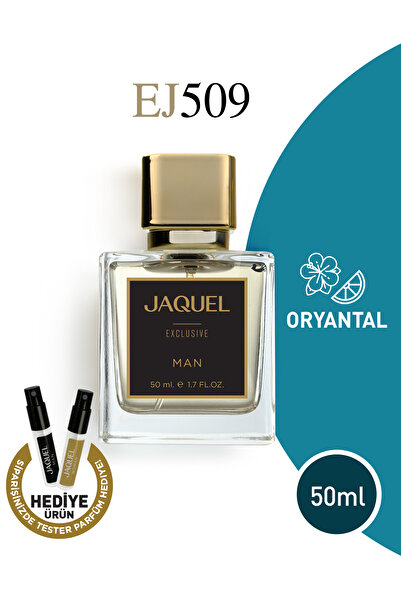 JAQUEL EJ509 Exclusive Erkek Parfüm 50ml, Oryantal, Nane, Elma Şekeri, Sardun...