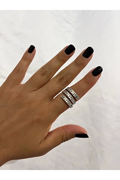 GOSSİP TEAM Antik Gümüş Kaplama Unisex Ayarlanabilir Anime Gothic Sarmal Yüzük