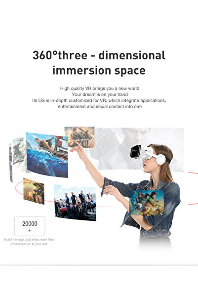 BiXXBi Ochelari Vr/3d Pentru Telefon Mobil Ios Android, Jocuri, Video, Căști Și Controler Bluetooth