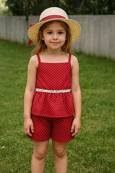 TNY Set de 3 rochii pentru fete cu pălărie