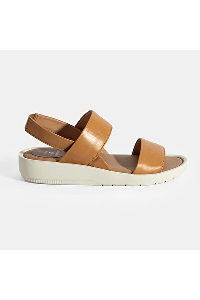 Desa Nicole Sarı Kadın DesaComfort Deri Sandalet