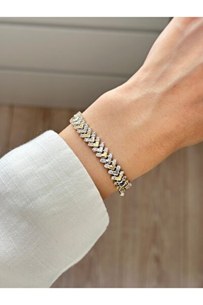 YOUES JEWELRY Xuping 14k Altın Renk Bileklik Renk Atmaz Kuyumcu Model Kadın Bileklik 1 Adet Bileklik