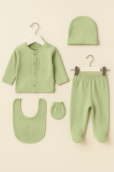 Bebitof Heart Bear 5-Piece Newborn Set