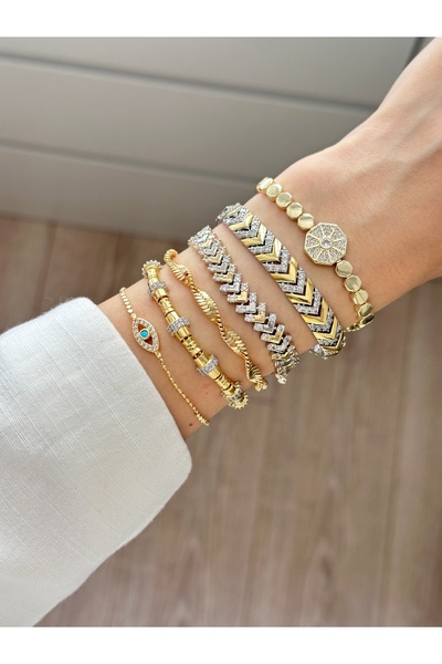 YOUES JEWELRY Xuping 14k Altın Renk Bileklik Renk Atmaz Kuyumcu Model Kadın Bileklik 1 Adet Bileklik