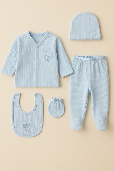 Bebitof Heart Bear 5-Piece Newborn Set