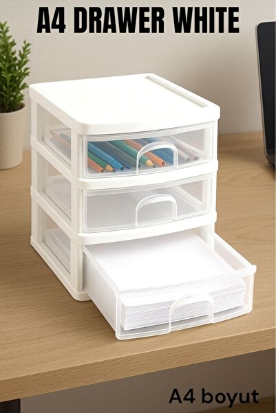 IRAK PLASTİK Çekmeceli Kutu Büyük (a-4)-3'lü
