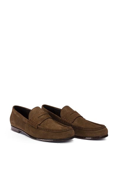 Deery Γνήσιο Suede Tan Color Loafer Ανδρικό Loafer 01510MTBAC01