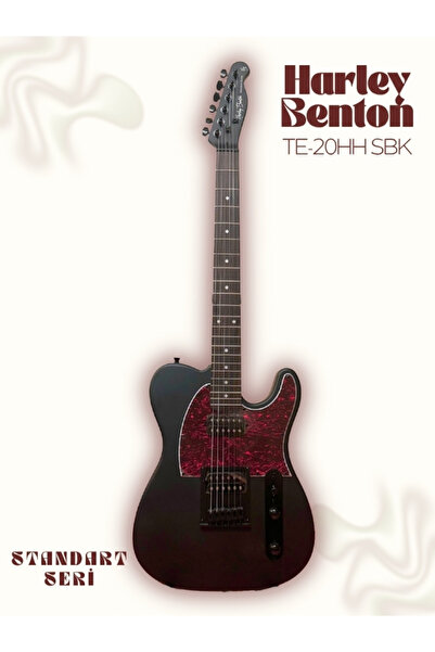 Harley Benton Te-20hhsbk Telecaster Elektro Gitar - Siyah Mat