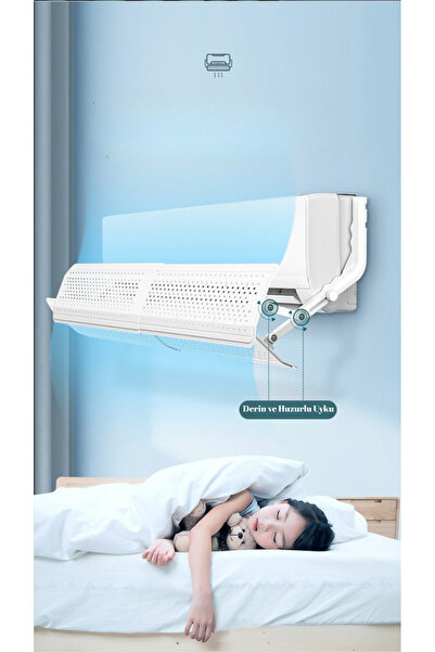 SHIPMENT Evrensel Ayarlanabilir Hava Yönlendirici Klima Aparatı 8 Adet Toz Önleyici Filtre Split Tipi Aparat