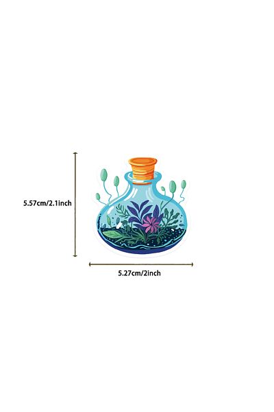 Choice 50pcs-random 50pcs Apothecary Stickers Cartoon Magic Potion Stickers For Laptop Water Bottle Skatebo