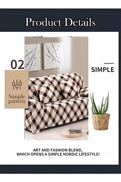 Generic Stretch Sofa Cover, Printed Stretch Sofa Cover, Non-slip Armchair Sofa Cover,