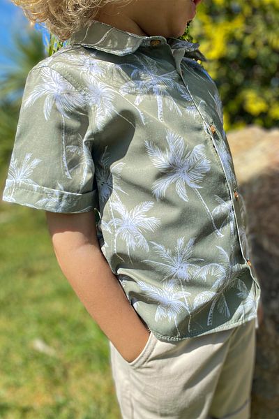 LULU Kids Boys' Sports Summer Top and Bottom Set Shorts and Shirt "Seaside" Model