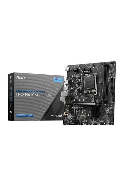 MSI PRO H610M-S DDR4 LGA 1700 Motherboard, Micro-ATX