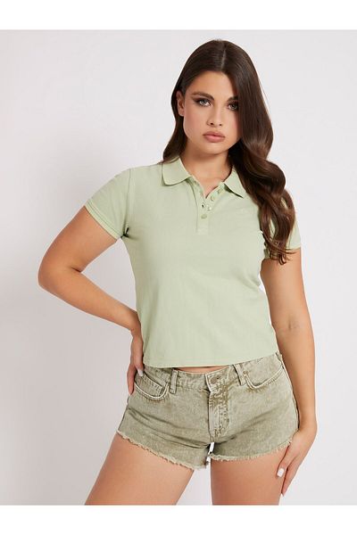 Guess Women's Regular Fit Polo T-Shirt W1Yp38Raqs0