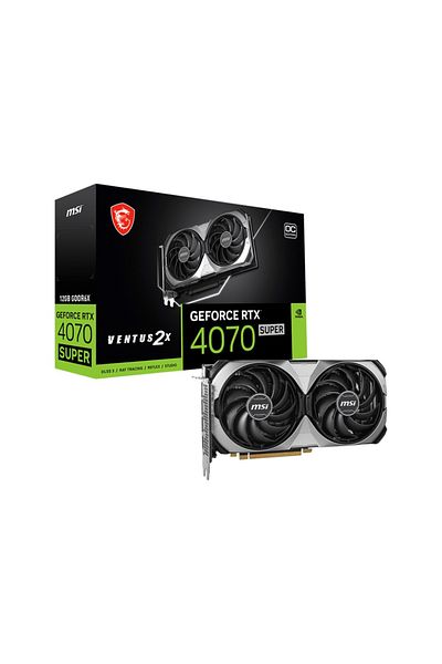 MSI Geforce Rtx 4070 Super 12g - Ventus 2x OC Gddr6x 192Bit Dx12 Dlss 3 Gaming Graphics Card