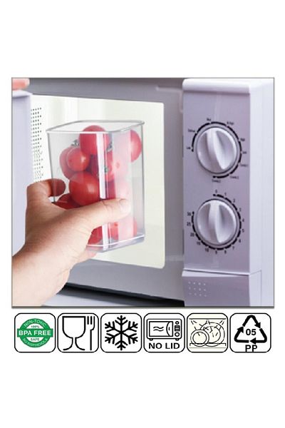 Ginza Maison Set Of 12 Food Boxes (4X500, 4X1200, 4X1750), Transparent White, 1 Spare Lid And 25 Gift Tags