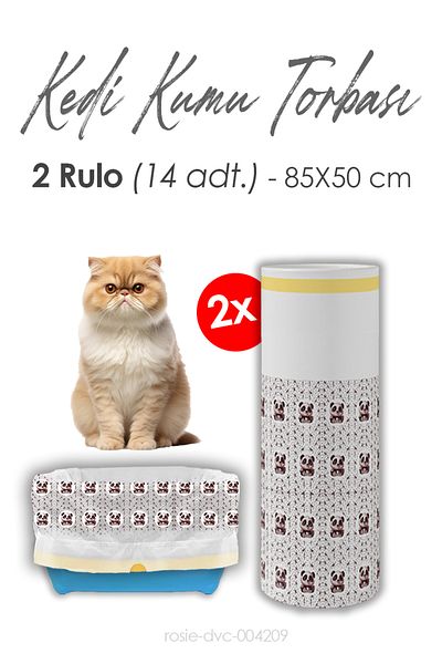 ROSIE Cat Litter Bag, 85X50Cm Size, 14 Pieces