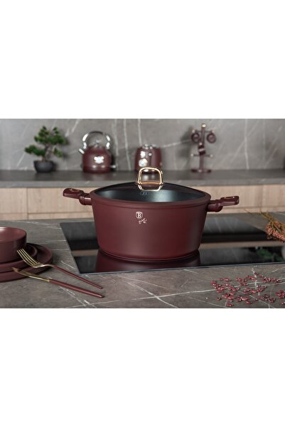Berlinger Haus Non-stick pot with lid Leonardo Collection Berlinger Haus BH 8043, 30 cm, 8 liters, non-stick