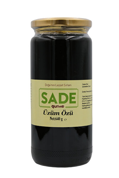 Sade Organik Sade Gurme Üzüm Özü 640gr