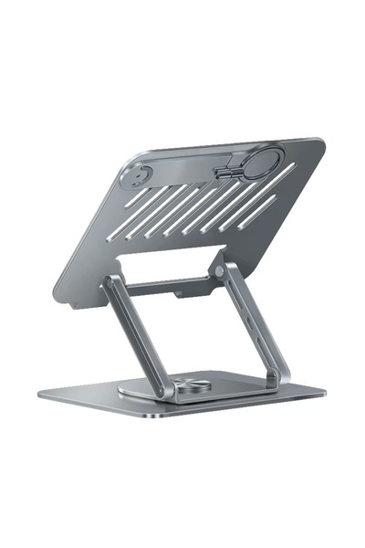 Fibaks ألومنيوم قابل للطي سعة 40 كجم 360 °   حامل الكمبيوتر المحمول iPad Macbook Tablet وحامل الهاتف Magsafe