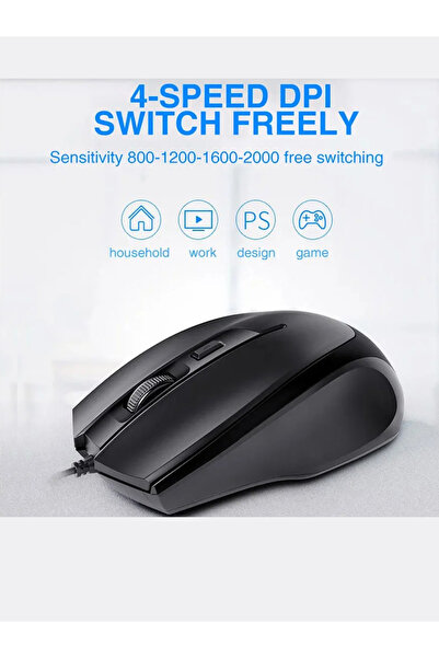 HP M150 Kablolu Gaming Oyuncu Mouse Siyah