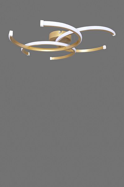 Fer Avize Noris Modern Design Antique Color Living Room Kitchen Hall White Led 3-Piece Chandelier