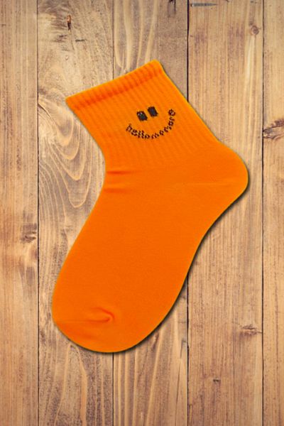 Esinti Emoji Patterned Cotton Socks – College & Sneaker Συμβατές ανδρικές γυναικείες κάλτσες Unisex Μονό ζευγάρι