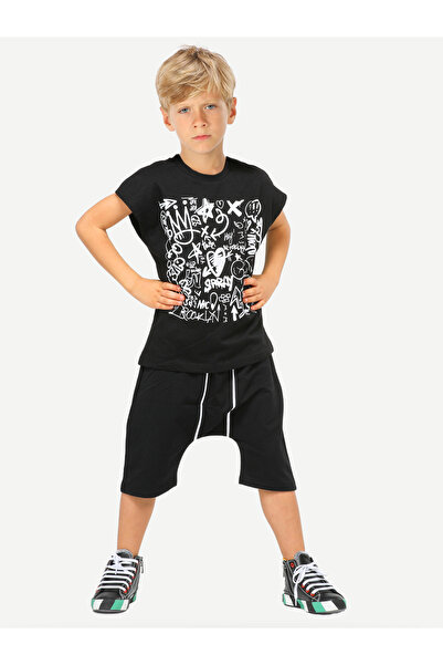 Casabony Set pantaloni scurți Black Graf Harem L-Boys