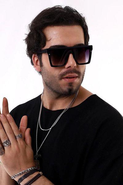 MACERATİ Tiag Black Unisex Sunglasses