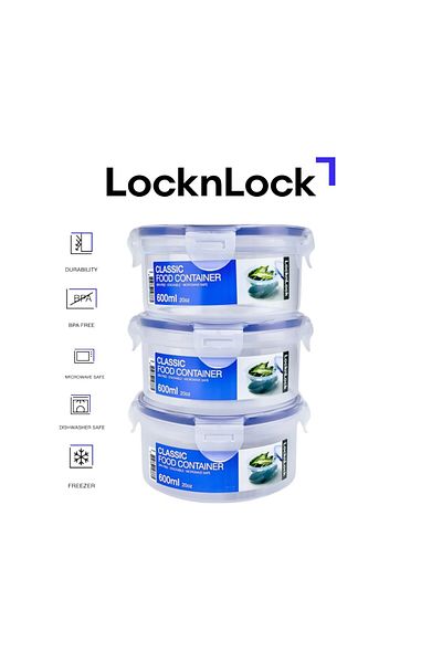 locknlock 300ml  Round  Airtight Food Storage  PACK OF 3