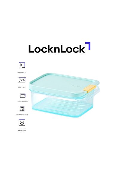 locknlock Freezer Fit Container Rectangle 450ml – BPA-Free, Microwave & Dishwasher Safe