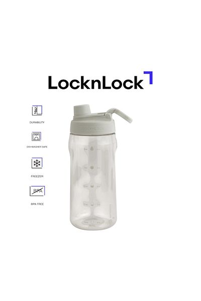locknlock Active 1.5L White Water Bottle