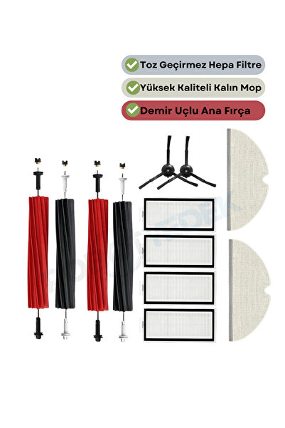 robotyedek Roborock Q5 Pro Plus - Set de 16 piese compatibile de perii de sch...