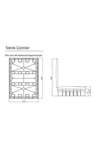 MAKEL Fuse Box Recessed 36 Li 63036
